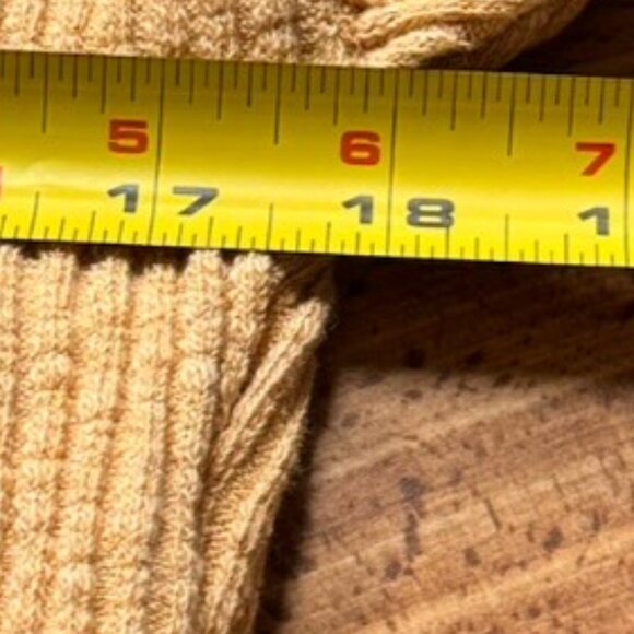 BIllabong MSRP $65 Crop Rib Knit Button Front Cardigan Tan Long Sleeve Top MED - Picture 6 of 7